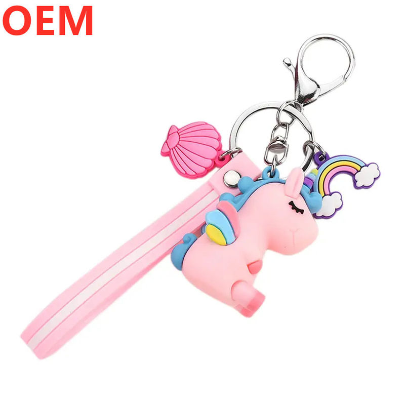 Cadeau à clef de cartoon en plastique 3D personnalisé