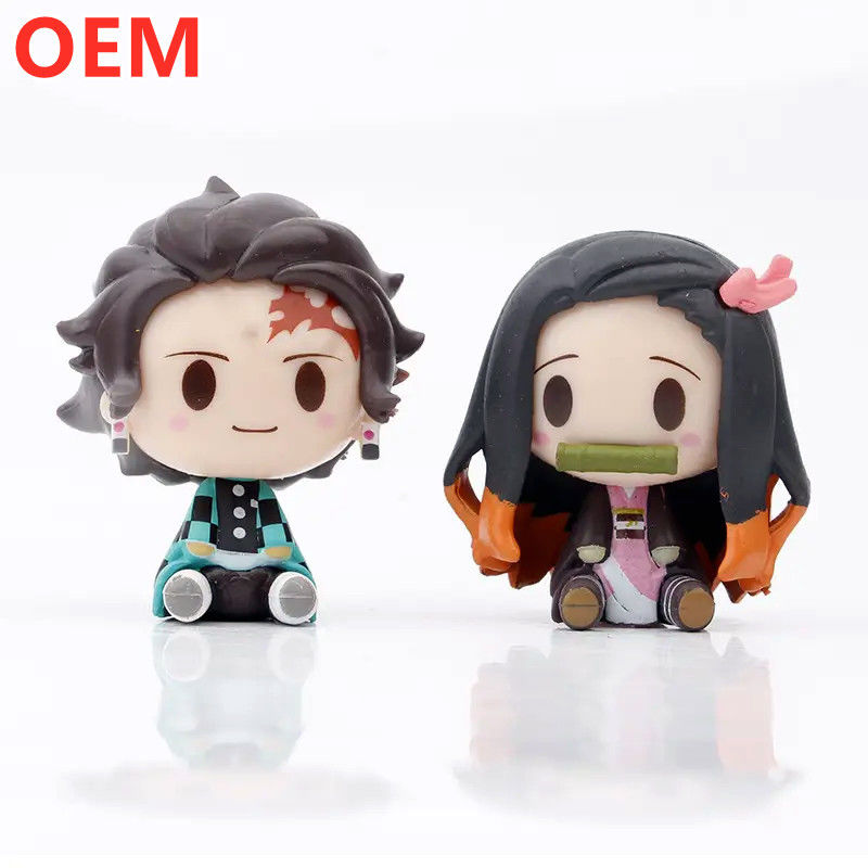 OEM personnalisé mini mignon jouets de figurines de dessins animés en PVC pour enfants personnalisé jouets de figurines en PVC