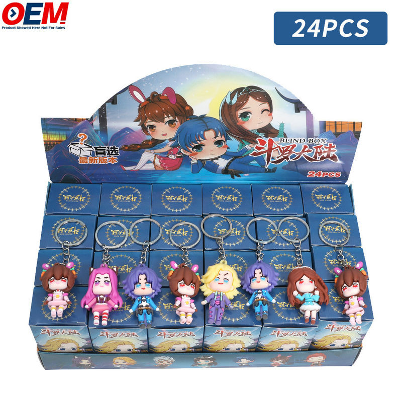 Des jouets 3D personnalisés font une boîte de surprise aveugle Des jouets d'anime Des figurines de boîte aveugle Un porte-clés