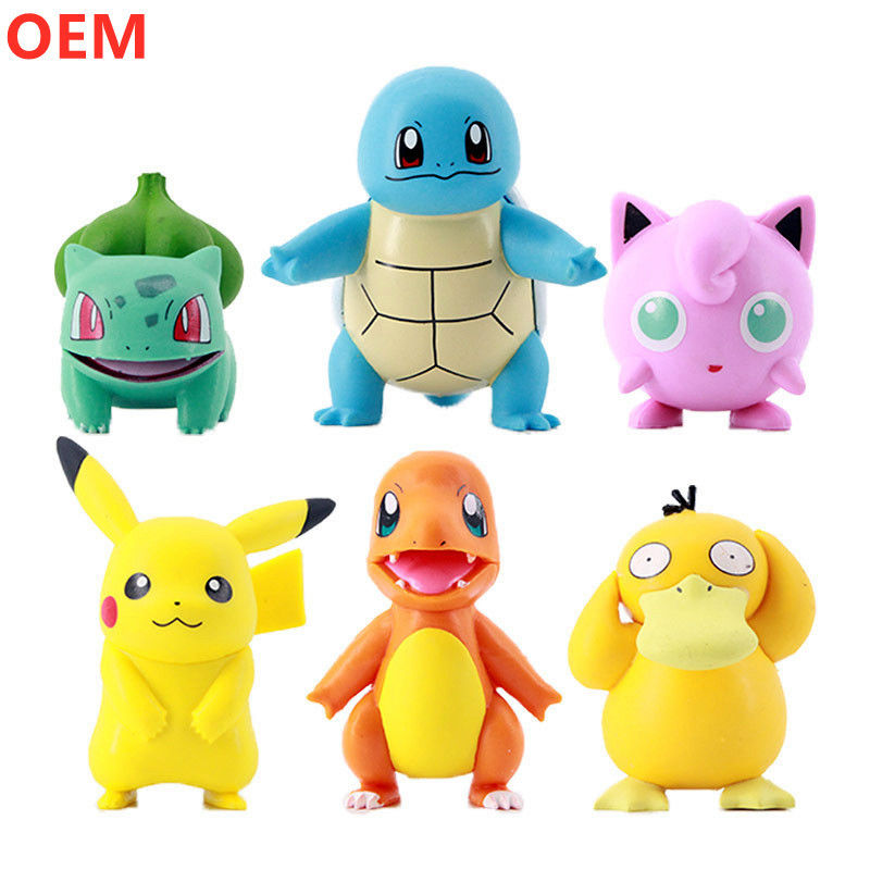 Collection 3d de modèles en PVC de figurines de dessins animés de jouets de dessins animés OEM personnalisés en plastique de jouets de dessins animés