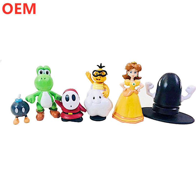 Collection 3d de modèles en PVC de figurines de dessins animés de jouets de dessins animés OEM personnalisés en plastique de jouets de dessins animés