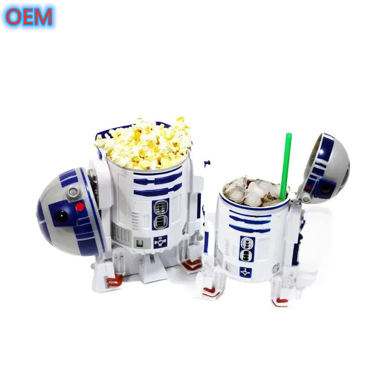 Bouteille de popcorn en plastique réutilisable sur mesure