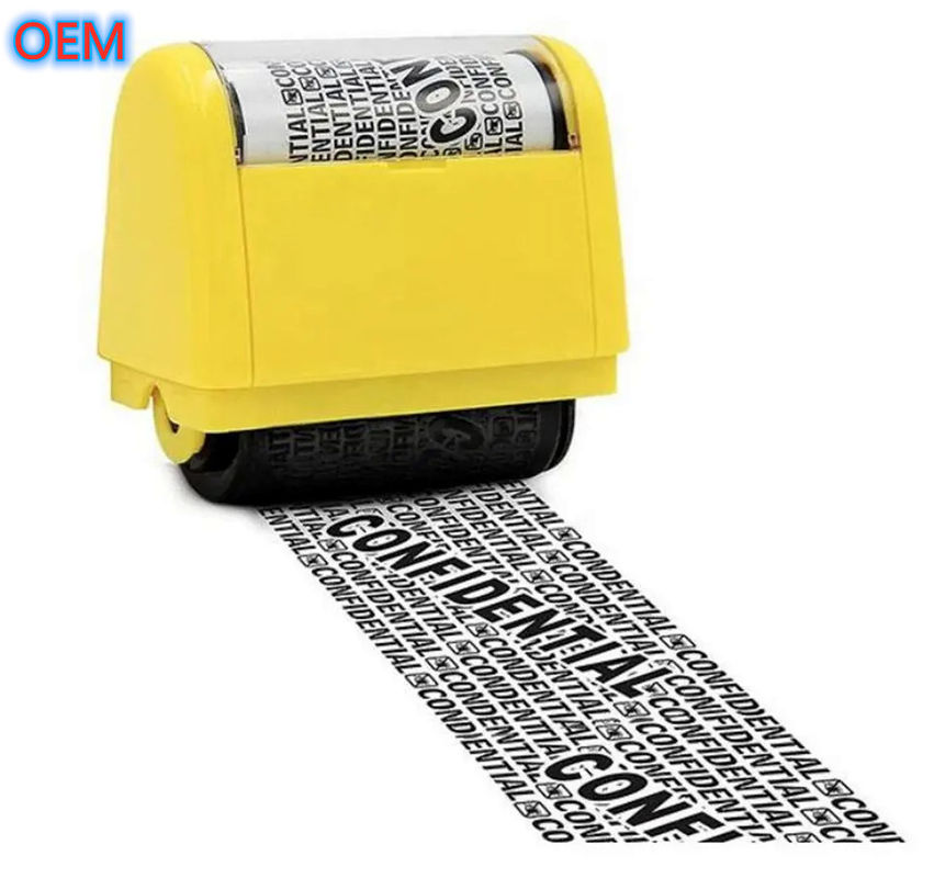 Marque à rouleaux pré-encadrée de protection de l'identité du bureau OEM Design Marque à rouleaux de protection contre le vol d'identité