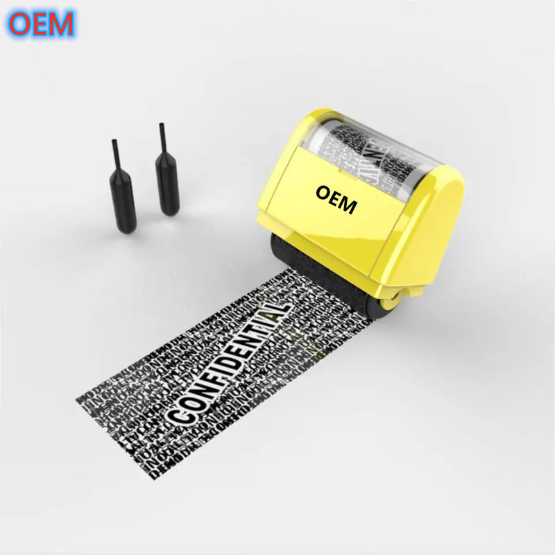 Marque à rouleaux pré-encadrée de protection de l'identité du bureau OEM Design Marque à rouleaux de protection contre le vol d'identité