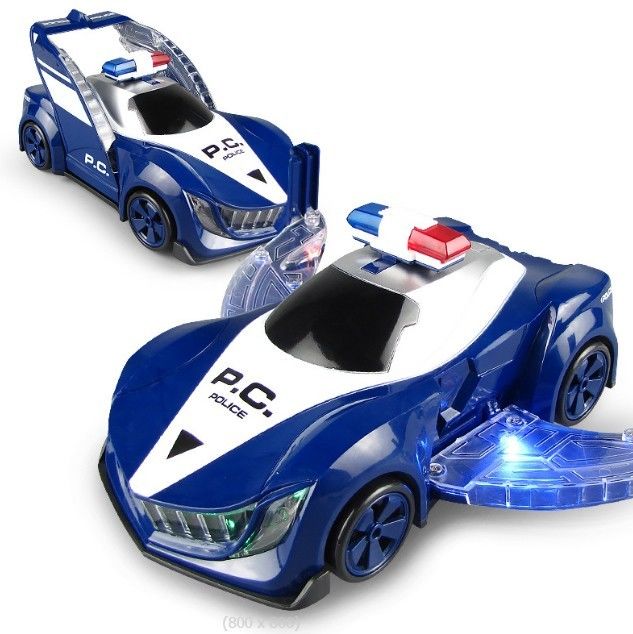 360 rotation voiture de police électrique véhicule LED musique enfants jouets éducatifs enfants cadeau cadeau d'anniversaire