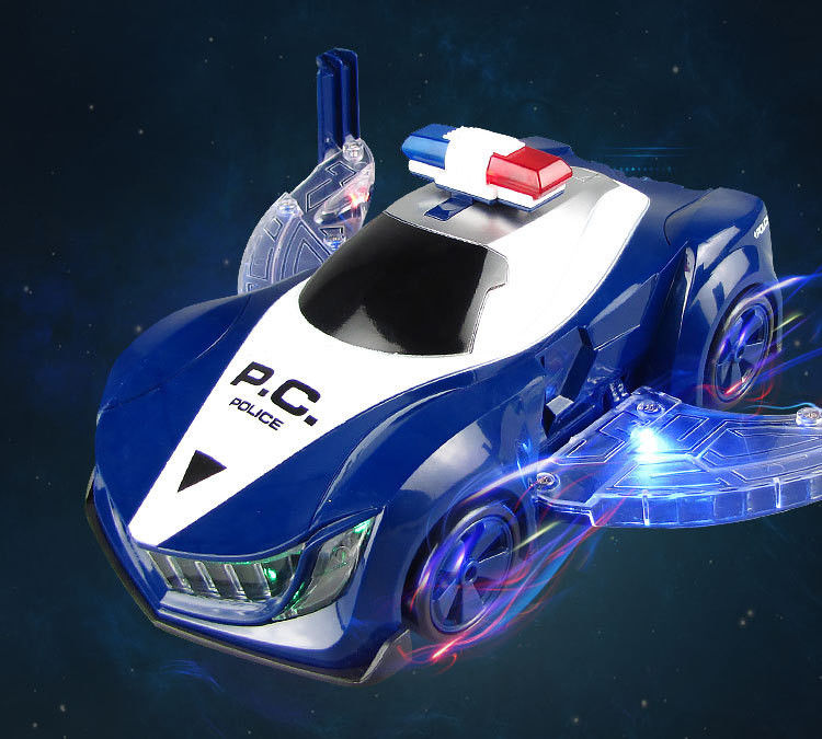 360 rotation voiture de police électrique véhicule LED musique enfants jouets éducatifs enfants cadeau cadeau d'anniversaire