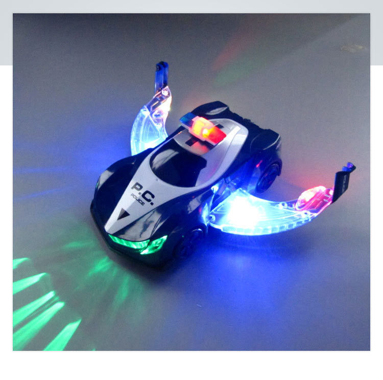 360 rotation voiture de police électrique véhicule LED musique enfants jouets éducatifs enfants cadeau cadeau d'anniversaire