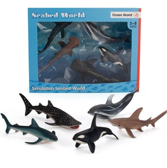 Simulation personnalisée d'usine OEM Vie marine Animaux Modèle Kit d'action Figures miniatures Éducation