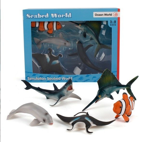 Simulation personnalisée d'usine OEM Vie marine Animaux Modèle Kit d'action Figures miniatures Éducation