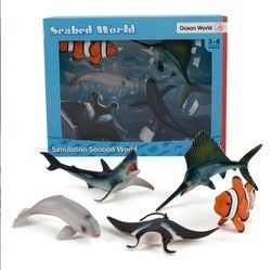 Simulation personnalisée d'usine OEM Vie marine Animaux Modèle Kit d'action Figures miniatures Éducation