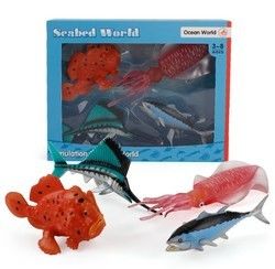 Simulation personnalisée d'usine OEM Vie marine Animaux Modèle Kit d'action Figures miniatures Éducation