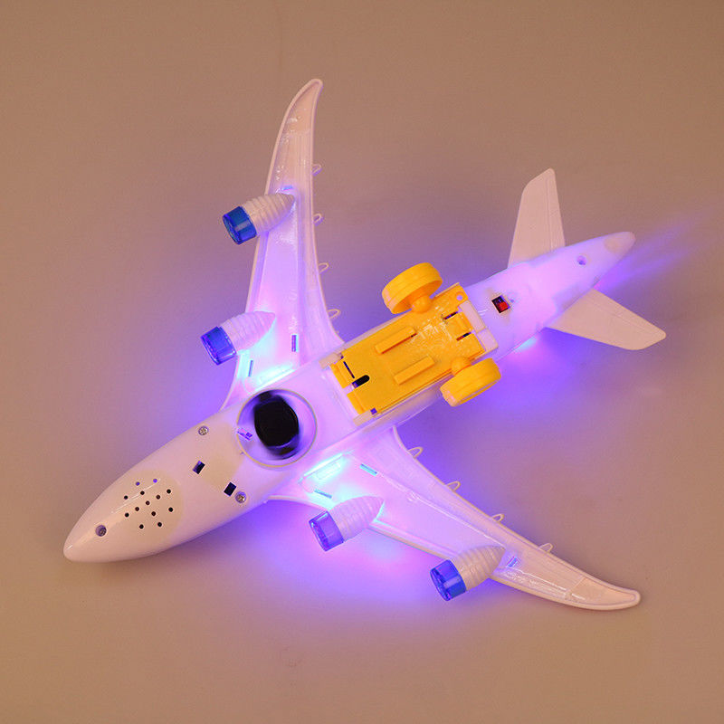 Assemblage de bricolage Airbus Avion pilote automatique Flash Son Musical Lumière Jouets Avion électrique Jouet pour enfants Enfants