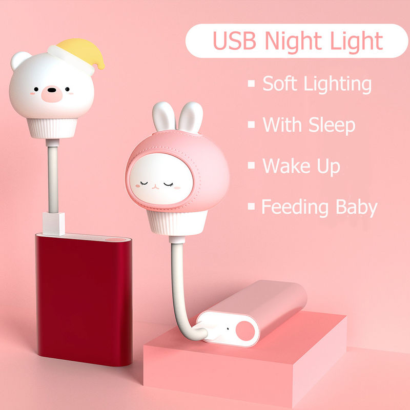 Fabrique personnalisée lampe de jouet PVC vinyle LED lumineux jouets mignons dessins animés