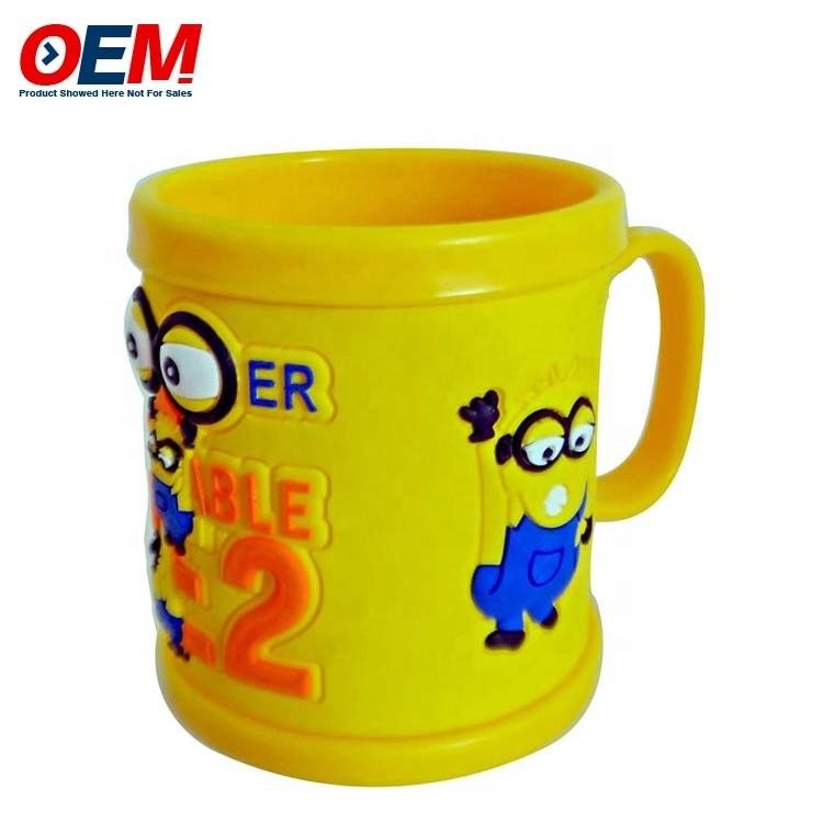 OEM usine personnalisé fait votre propre conception tasse en plastique 3D tasses personnalisé tasse de jouet en plastique