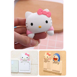 Kt Cat Cartoon Couverture de commutateur Décoration de la pièce 3D Autocollant de commutateur allumé Autocollant de mur de sortie