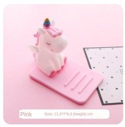 Cartoon porte-téléphone portable paresseux en silicone unicorne bureau de voiture multifonction réglable support antidérapant