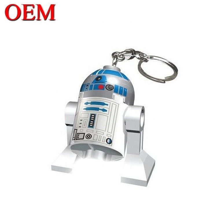 jouet en vinyle personnalisé faire 3D LED Cartoon porte-clés accessoires
