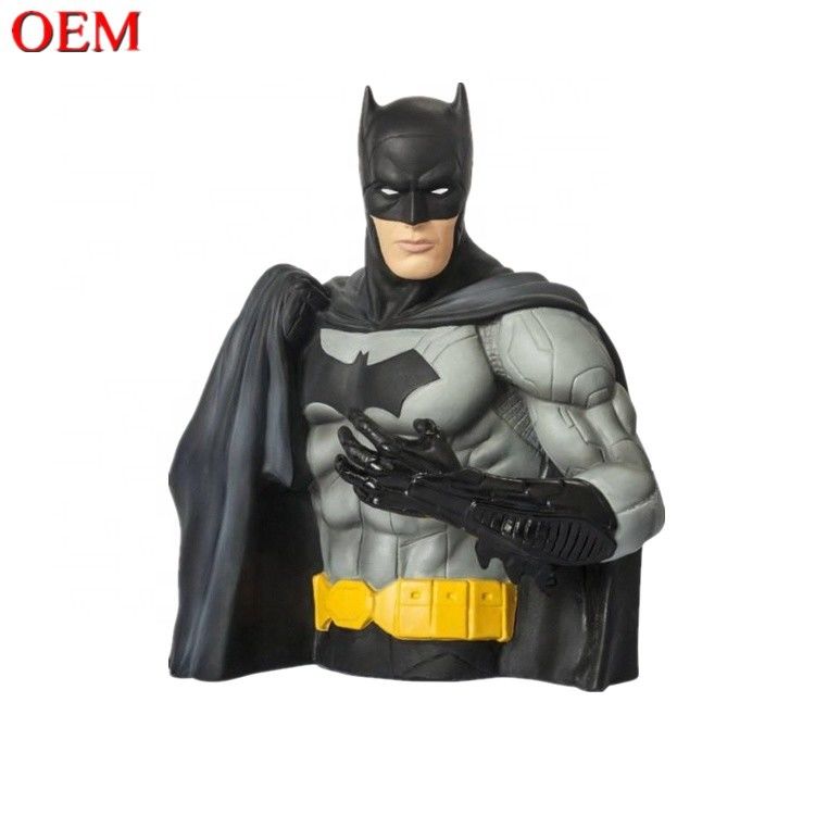 Jouet personnalisé Fabricant de jouets personnalisé 3D Batman Toy Box Money Figures figurine en plastique OEM