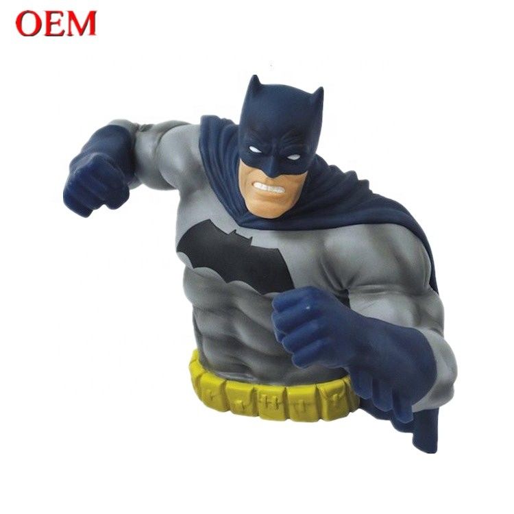 Jouet personnalisé Fabricant de jouets personnalisé 3D Batman Toy Box Money Figures figurine en plastique OEM