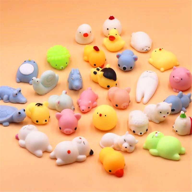 OEM usine personnalisée Animaux Antistresse Slimy Squeeze Jouets drôles Jouets Mini Mochi Squishy jouet