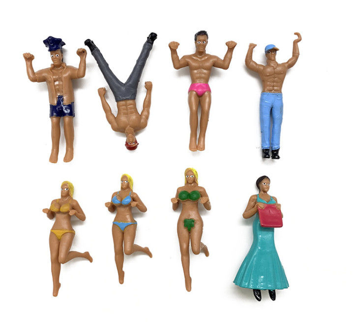 OEM personnalisé 3D Nouveau dessin animé décoration de coupe poupée Micro Coupes de paysage figurine de jouet suspendu