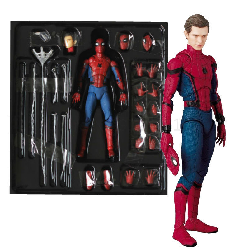 Jouets de haute qualité de 15 cm Homme-araignée Tom Holland Figure d'action en PVC Spiderman Collection Jouet avec boîte