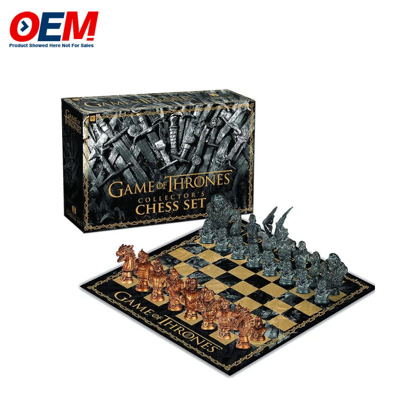 Un jeu d'échecs personnalisé en PVC en plastique