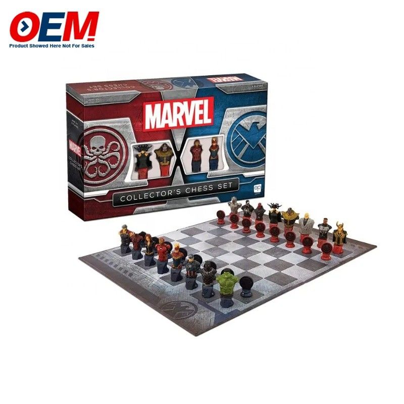 Jouets de table personnalisés en plastique pour personnages, jeux de risque/échecs/éducatifs/d'affaires/de boissons/jeux de société avec boîte