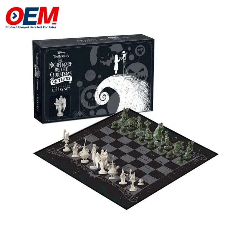 Jouets de table personnalisés en plastique pour personnages, jeux de risque/échecs/éducatifs/d'affaires/de boissons/jeux de société avec boîte