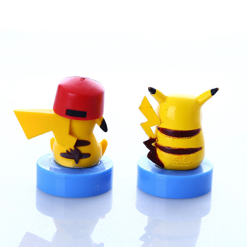 OEM sur mesure Mini Stamper jouet Pikachu Figure Stamper auto-encre Stamp plastique Mini Stamper