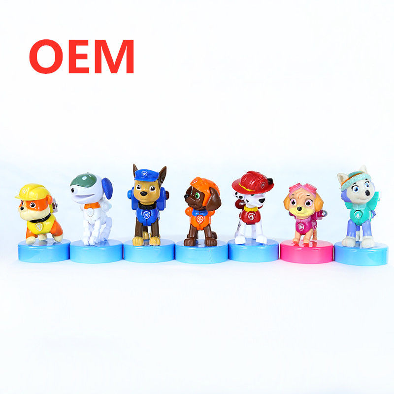 OEM personnalisé Mini Cartoon Stamper Jouet 3D Figure Stamper Auto-encrage Stamp en plastique Jouet pour enfants Matériau écologique 5000PCS