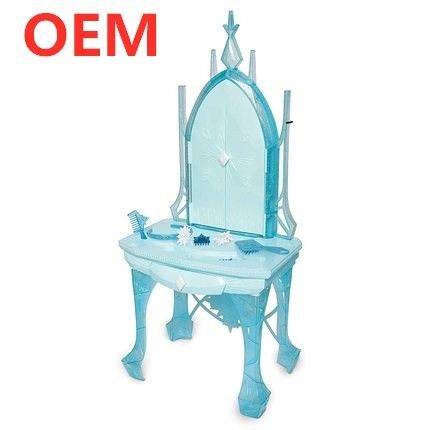 OEM usine personnalisée musique lumière fonctions plastique belle princesse enfant dressing jouet de table