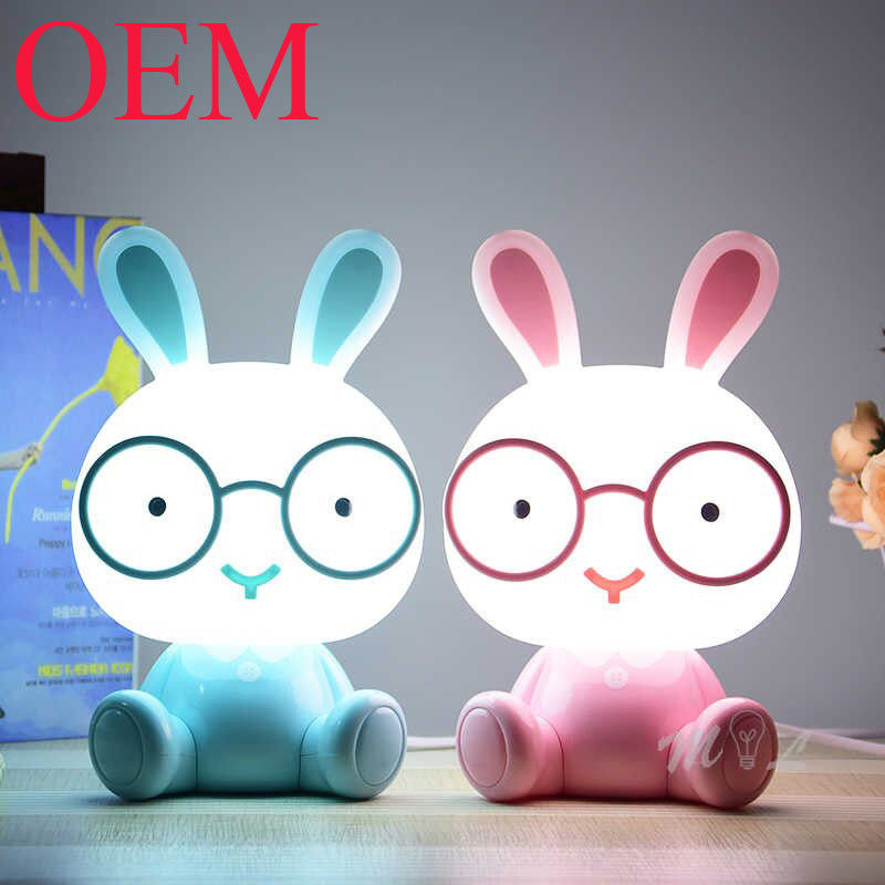 Animals dessins animés chiens lumière de nuit portable maison décoration lampe de table