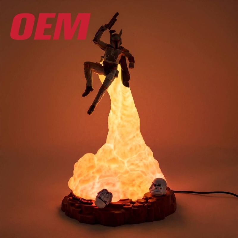 Des jouets personnalisés à lumière LED, des jouets de personnages de films, des lampes en plastique, des jouets pour enfants, des lumières avec musique et son.