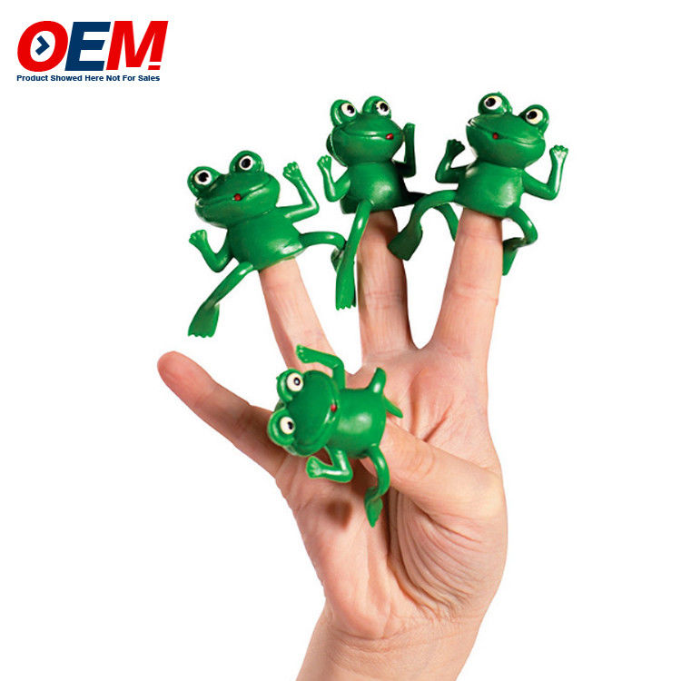 Jouets à doigts d'animaux en plastique sur mesure Jouets à doigts de dinosaures OEM Jouets à doigts de personnages en bois en silicone