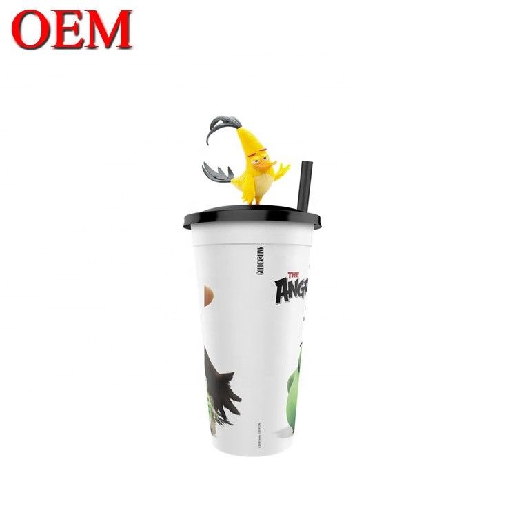 Figurine en plastique personnalisée OEM Figurines de coupe de haut Créer une figurine d'anniversaire décoration de tasse