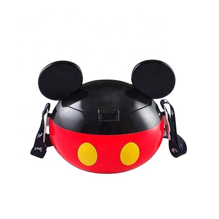 OEM en plastique Minnie Candy Box contenant du maïs soufflé avec un coup sur le couvercle bouteille de maïs soufflé sans danger pour les aliments