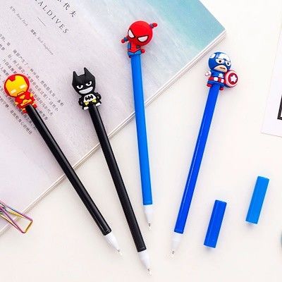 Personnalisé cool 3D dessin animé figurine jouet stylo à bille tête Toppers enfants stylo à bille jouet