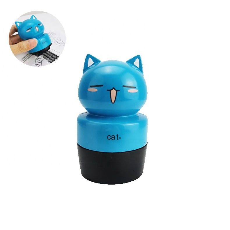 2023 Custom Children Flash Toy Animal personnalisé Vêtements Tissus Auto-encrage Nom Cartoon Stamp pour les enfants