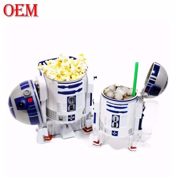 Bouteille de popcorn en plastique avec couvercle