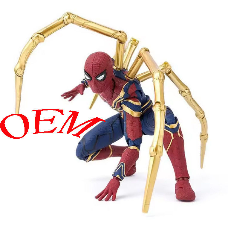 Homme araignée personnalisé Figure d'action en plastique Homme araignée Modèle de collection 15 cm Homme araignée Modèle de figure