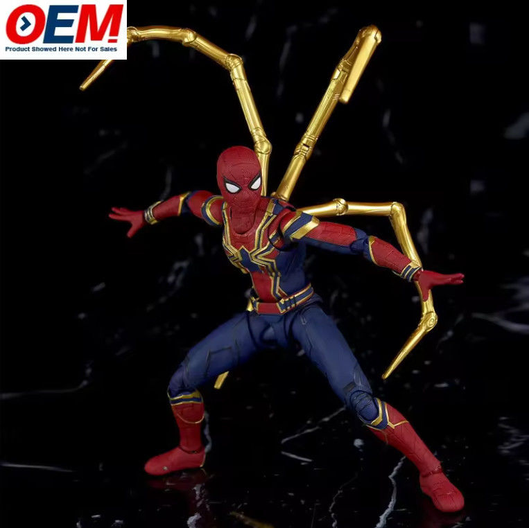 Homme araignée personnalisé Figure d'action en plastique Homme araignée Modèle de collection 15 cm Homme araignée Modèle de figure