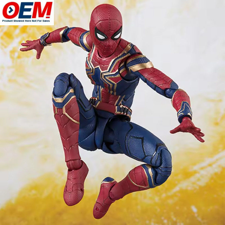 Homme araignée personnalisé Figure d'action en plastique Homme araignée Modèle de collection 15 cm Homme araignée Modèle de figure