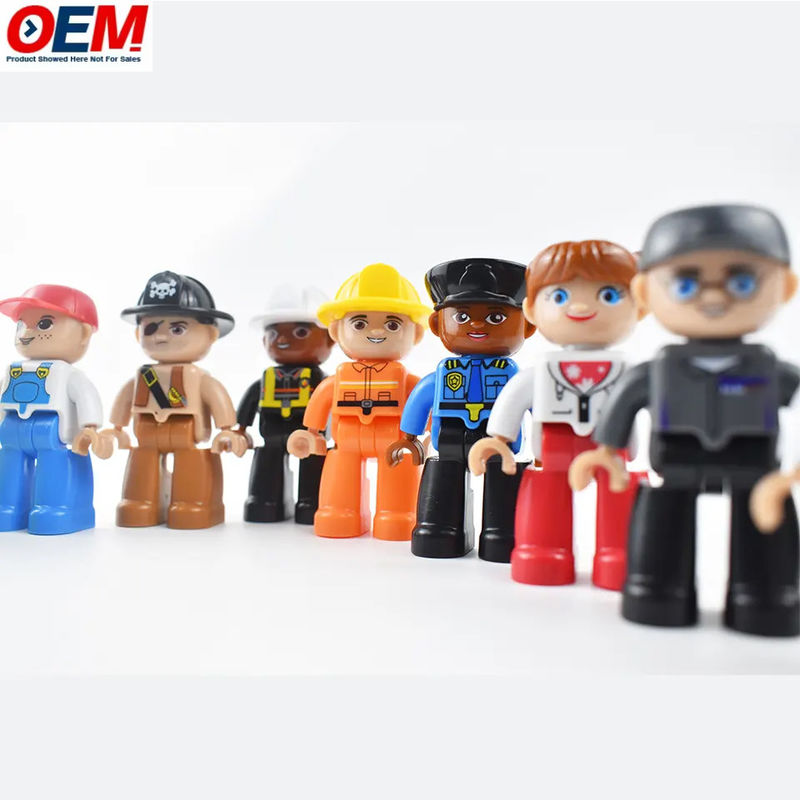 Caractère personnalisé de l'ouvrier Homme Figure Modèle Jouets Enseignant Étudiant Police Travailleur de construction Jouets personnalisés