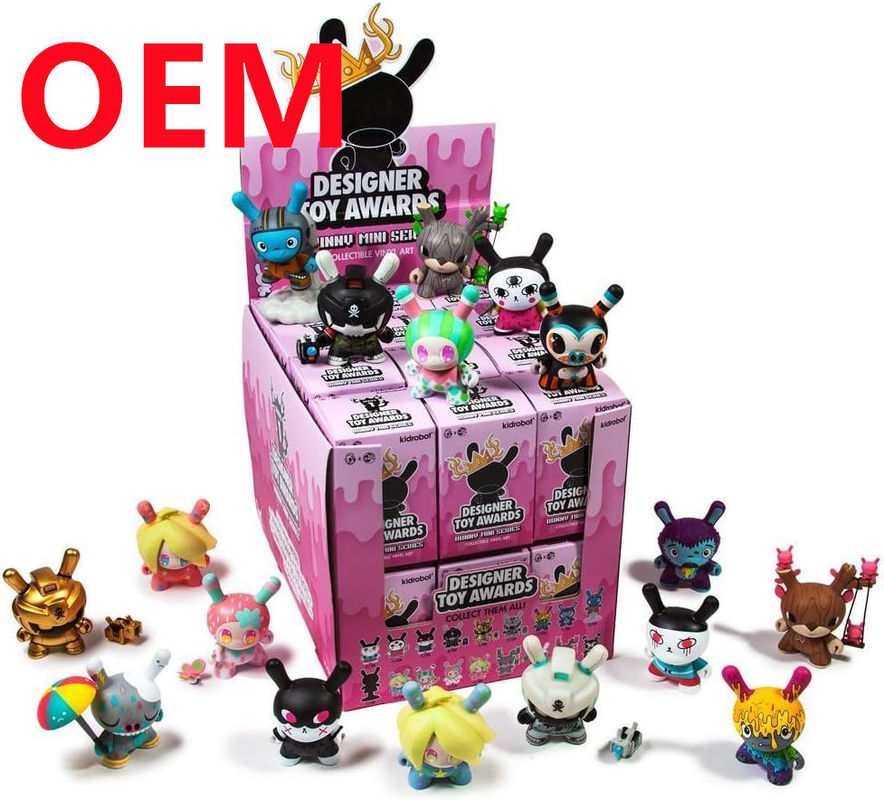 Figurines en plastique personnalisées de 5 cm de hauteur Fabriquées 24 modèles Dolls en PVC OEM Blind Box Toys