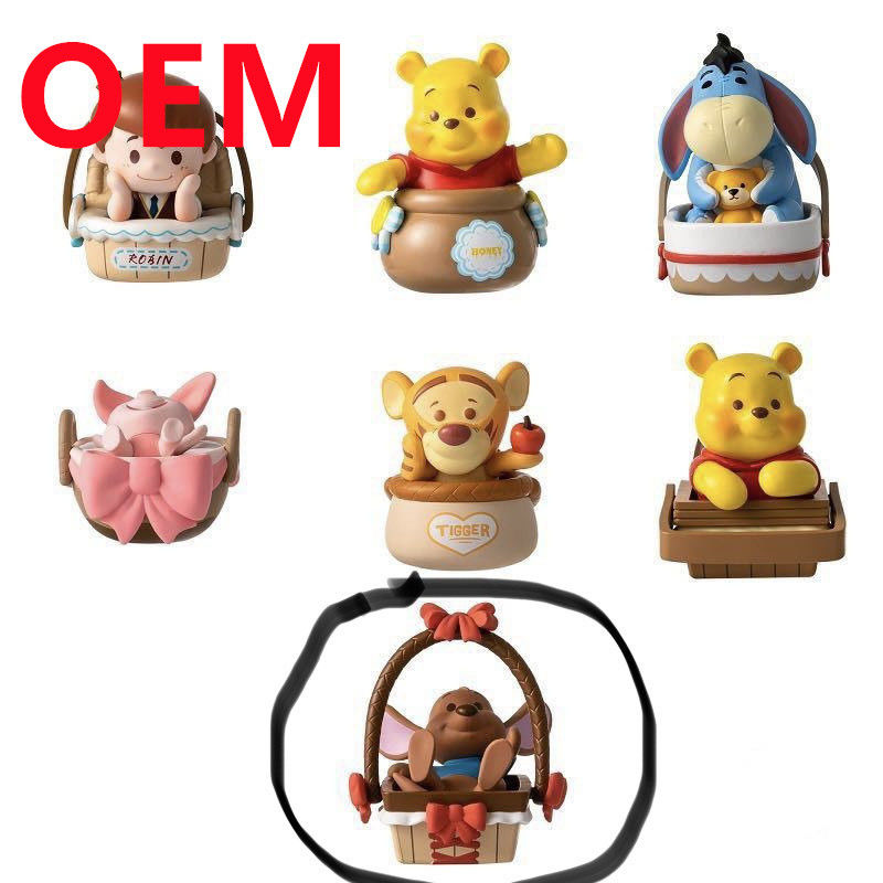 Figurines en plastique personnalisées de 5 cm de hauteur Fabriquées 24 modèles Dolls en PVC OEM Blind Box Toys