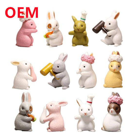 Jouets pour animaux drôles personnalisés Fabriqués à 6 modèles Dolls en PVC OEM Matériau en PVC Mini Jouets