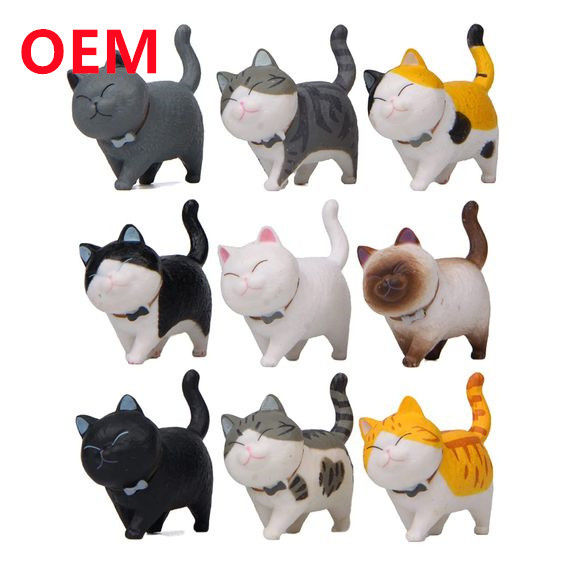 Jouets pour animaux drôles personnalisés Fabriqués à 6 modèles Dolls en PVC OEM Matériau en PVC Mini Jouets