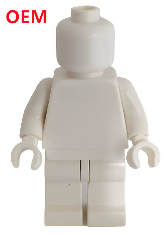 Pièces en plastique d'injection de couleur blanche personnalisées OEM accessoires de matériau ABS fabriqués 5 cm de hauteur jouet de figure