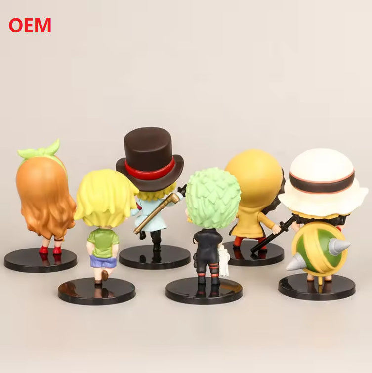 Modèles de dessins animés Figure d'action Figure d'anime Jouets pour la décoration en couleur personnalisée